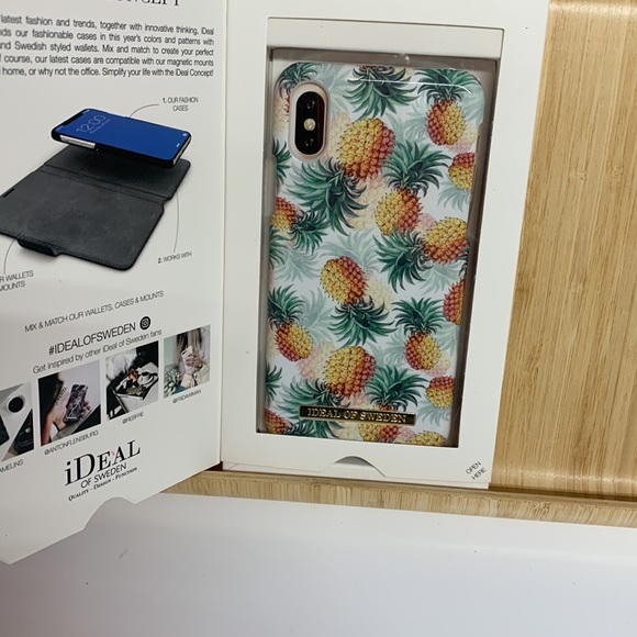 Ideal of Sweden Designer Iphone X case pineapple design New in open box. - Picture 2 of 5